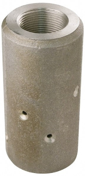 EVER-TITE Coupling Products - 1-1/4" Thread Sandblasting Nozzle Holder - 1-1/2" ID x 2-3/8" OD Hose, Aluminium - Exact Tooling