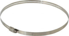 EVER-TITE Coupling Products - SAE Size 152, 2-1/2 to 10" Diam, Stainless Steel Worm Drive Clamp - 9/16" Wide, Material Grade 304 - Exact Tooling