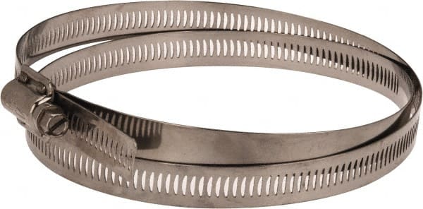 EVER-TITE Coupling Products - SAE Size 164, 2-1/2 to 10-3/4" Diam, Stainless Steel Worm Drive Clamp - 9/16" Wide, Material Grade 304 - Exact Tooling