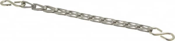 EVER-TITE Coupling Products - Stainless Steel Sash Chain w/S-Hooks - 55 Lb Load Limit, 7 Links per Foot, #6 - Exact Tooling