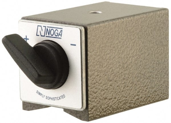 Noga - 3" Long x 2" Wide x 55mm High Magnetic Indicator Base with On/Off Switch - 1,000 N Magnetic Pull - Exact Tooling