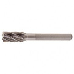 SB-5 Aluminum Cut Solid Carbide Bur-Cylindrical with End Cut - Exact Tooling