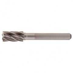 SB-5 Aluminum Cut Solid Carbide Bur-Cylindrical with End Cut - Exact Tooling
