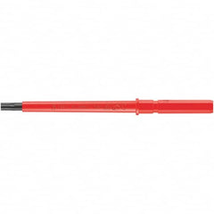 Wera - 9mm Drive T8 Torx Screwdriver Bit - 154mm OAL, Insulated - Exact Tooling