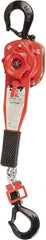 CM - 2,000 Lb Lifting Capacity, 5' Lift Height, Lever Hoist - Made from Chain, 44 Lb Avg Pull to Lift Rated Load, 1 Chain - Exact Tooling
