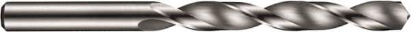 DORMER - 3.4mm 120° Solid Carbide Jobber Drill - Bright Finish, Right Hand Cut, Spiral Flute, Straight Shank, 70mm OAL, Four Facet Point - Exact Tooling