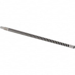 Dumont Minute Man - 1/4" x 8" Overall Length, 1/4" Pilot Hole Diam, Square Broach - 0.2505 to 0.2515" Tolerance, 0.351 to 0.353" Across Corners, 5/32" Pitch, 1/4 to 5/8" LOC, 1,310 Lbs. Pressure for Max LOC - Exact Tooling