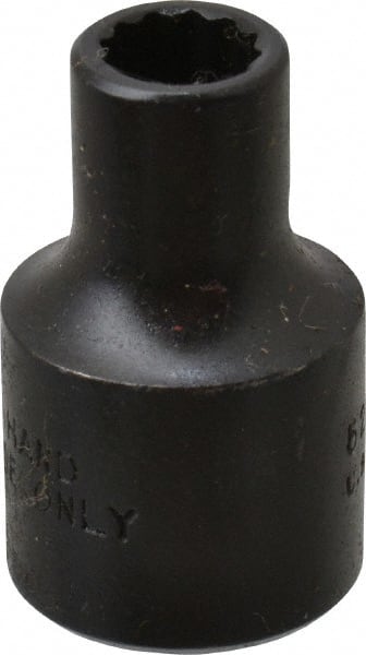 Proto - 1/4", 3/8" Drive, Standard Hand Socket - 12 Points, 1-3/32" OAL, Alloy Steel, Black Finish - Exact Tooling