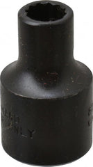 Proto - 1/4", 3/8" Drive, Standard Hand Socket - 12 Points, 1-3/32" OAL, Alloy Steel, Black Finish - Exact Tooling