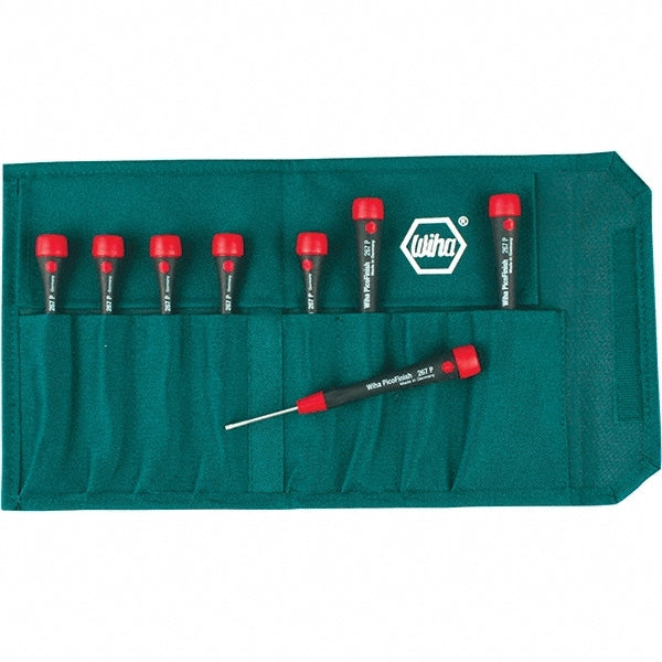 Wiha - 8 Piece Torx Screwdriver Set - Bit Sizes: Torx T1, T2, T3, T4, T5, T6, T-7 & T-8 - Exact Tooling