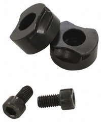 Mitee-Bite - 1" Jaw Width, Standard, Vise Jaw Set - Steel - Exact Tooling