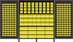 Valley Craft - 264 Bin Storage Cabinet - Steel, 72" Wide x 24" Deep x 84" High, Gray - Exact Tooling