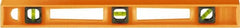Johnson Level & Tool - 24" Long 3 Vial I-Beam Level - ABS Plastic, Orange, 1 Plumb, 1 Level & 1 45° Vials - Exact Tooling