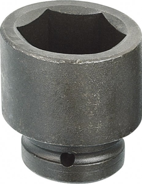 Armstrong - 1" Drive 1-3/4" Standard Impact Socket - 6 Points, 2-43/64" OAL - Exact Tooling