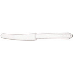 Ability One - Paper & Plastic Cups, Plates, Bowls & Utensils; Breakroom Accessory Type: Plastic Knife ; Breakroom Accessory Description: H-DUTY PLASTIC KNIFE,Type3,White - Exact Tooling