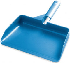 Ability One - Dust Pans & Scoops; Type: Dust Pan ; Width (Inch): 11-1/2 ; Body Material: Plastic ; Handle Length (Inch): 3-1/2 ; Color: Blue - Exact Tooling