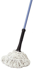 Ability One - Wet Mop Heads & Pads; Style: Loop End ; Material: Cotton ; Approximate Weight (oz.): 24 ; Mop Color: White ; Headband Size (Inch): 5-1/2 ; Connection Type: Clamp Jaw - Exact Tooling