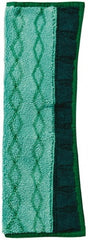 Rubbermaid - 17-1/2" Long x 12" Wide Microfiber Dust Mop Pad - Quick Connect, Green - Exact Tooling