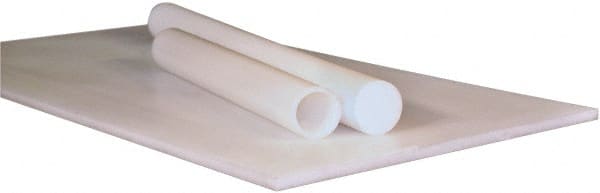 Made in USA - 1/4" Thick x 2' Wide x 4' Long, High Temperature UHMW Sheet - White, Shore D-68 Hardness, ±10% Tolerance - Exact Tooling