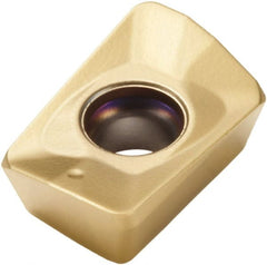 Seco - XOMX10T308 M09 Grade F40M Carbide Milling Insert - TiAlN/TiN Finish, 0.151" Thick, 0.27" Inscribed Circle - Exact Tooling