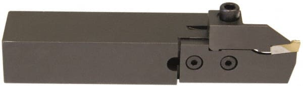 Hertel - HCE, Right Hand Cut, 1-5/8" Max Workpc Diam, Indexable Cutoff Toolholder - 0.812 Max Depth of Cut, 25.4mm Shank Width, 3/4" Shank Height, 4-1/2" OAL - Exact Tooling