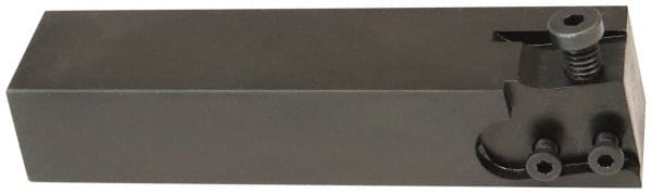 Hertel - HCE, Right Hand Cut, Indexable Cutoff Toolholder - 0.8 Max Depth of Cut, 31.75mm Shank Width, 1" Shank Height, 6" OAL - Exact Tooling