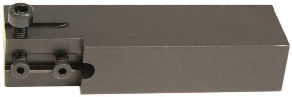 Hertel - HCE, Right Hand Cut, Indexable Cutoff Toolholder - 0.531 Max Depth of Cut, 25.4mm Shank Width, 1/2" Shank Height, 4-1/2" OAL - Exact Tooling