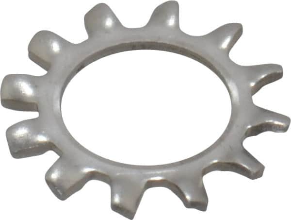 Value Collection - 3/8" Screw, 0.398" ID, Stainless Steel External Tooth Lock Washer - 0.695" OD, Uncoated, Grade 18-8 - Exact Tooling