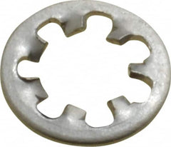 Value Collection - #6 Screw, 0.15" ID, Stainless Steel Internal Tooth Lock Washer - 0.288" OD, Uncoated, Grade 18-8 - Exact Tooling