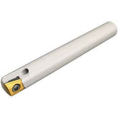 Iscar - 5/8" Cut Diam, 0.197" Max Depth of Cut, 5/8" Shank Diam, 3.11" OAL, Indexable Square Shoulder End Mill - T290 LN.T 0502 Inserts, Cylindrical Shank, 90° Lead Angle, Through Coolant, Series SumoMill - Exact Tooling