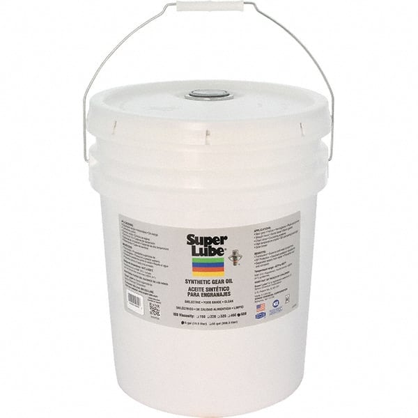 Synco Chemical - 5 Gal Pail, Synthetic Gear Oil - -40°F to 450°F, 680 St Viscosity at 40° C, ISO 680 - Exact Tooling