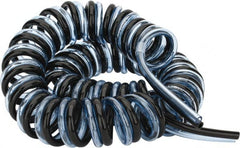 Advanced Technology Products - 5/32" ID x 1/4" OD, 15/32" Wall Thickness, Polyurethane Tube - Black & Clear Blue, 140 Max psi, 98 Shore A Hardness - Exact Tooling