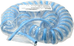 Advanced Technology Products - 5/32" ID x 1/4" OD, 15/32" Wall Thickness, Polyurethane Tube - Light Blue & Clear, 140 Max psi, 98 Shore A Hardness - Exact Tooling