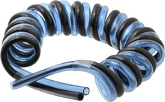 Advanced Technology Products - 1/4" ID x 3/8" OD, 5/8" Wall Thickness, Polyurethane Tube - Black & Clear Blue, 140 Max psi, 98 Shore A Hardness - Exact Tooling