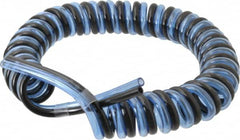 Advanced Technology Products - 1/4" ID x 3/8" OD, 5/8" Wall Thickness, Polyurethane Tube - Black & Clear Blue, 140 Max psi, 98 Shore A Hardness - Exact Tooling