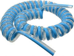 Advanced Technology Products - 1/4" ID x 3/8" OD, 5/8" Wall Thickness, Polyurethane Tube - Light Blue & Clear, 140 Max psi, 98 Shore A Hardness - Exact Tooling