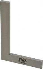 SPI - 5" Blade Length, 3" Base Length Steel Square - 0.0013" Accuracy, Beveled Edge - Exact Tooling