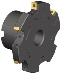 Kennametal - Arbor Hole Connection, 0.548" Cutting Width, 2.53" Depth of Cut, 8" Cutter Diam, 2" Hole Diam, 14 Tooth Indexable Slotting Cutter - KSSS Toolholder, SPCT, SPET, SPPT Insert - Exact Tooling