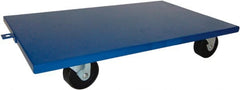 PRO-SOURCE - 2,000 Lb Capacity Steel Lip Down Dolly - 30" Long x 18" Wide, 4" Wheels - Exact Tooling