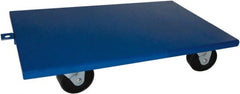 PRO-SOURCE - 1,600 Lb Capacity Steel Lip Down Dolly - 36" Long x 24" Wide, 4" Wheels - Exact Tooling