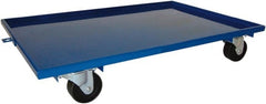 PRO-SOURCE - 1,600 Lb Capacity Steel Lip Up Dolly - 27" Long x 16" Wide, 4" Wheels - Exact Tooling