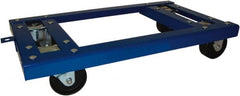 PRO-SOURCE - 2,000 Lb Capacity Steel Welded Angle Iron Open Dolly - 27" Long x 16" Wide, 4" Wheels - Exact Tooling