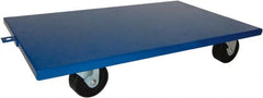 PRO-SOURCE - 2,000 Lb Capacity Steel Lip Down Dolly - 27" Long x 16" Wide, 4" Wheels - Exact Tooling