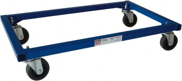 PRO-SOURCE - 400 Lb Capacity Steel Dual Purpose Dolly - 25" Long x 15" Wide x 3" High, 3" Wheels - Exact Tooling