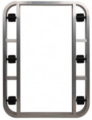 PRO-SOURCE - 4,000 Lb Capacity Aluminum Pallet Dolly - 48" Long x 36" Wide x 4-1/2" High, 3-1/4" Wheels - Exact Tooling