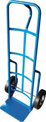 PRO-SOURCE - 800 Lb Capacity 50" OAH Hand Truck - 8 x 14" Base Plate, Loop Handle, Steel, Semi-Pneumatic Wheels - Exact Tooling