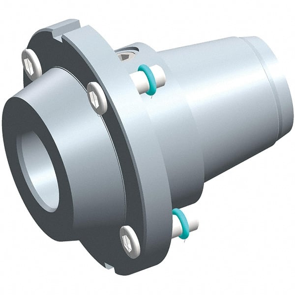 Exsys-Eppinger - PRECI-FLEX Straight Shank with Weldon Flat 3/4" Hole End Mill Holder/Adapter - 3/4" Nose Diam, 19mm Projection, Through Coolant - Exact Tooling