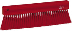 Vikan - Polyester Counter Brush - 2" Bristle Length, 11" Long x 1-1/4" Wide Head, Red - Exact Tooling
