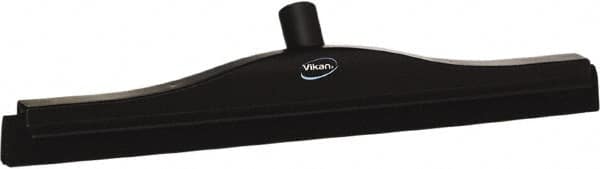 Vikan - 20" Foam Rubber Blade Bench Squeegee - Double Edge, Black, Plastic Holder - Exact Tooling