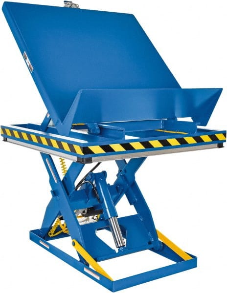 Vestil - 2,000 Lb Capacity Electric Scissor Lift - 11" to 47" Lift Height, 48" Platform Length x 48" Platform Width - Exact Tooling